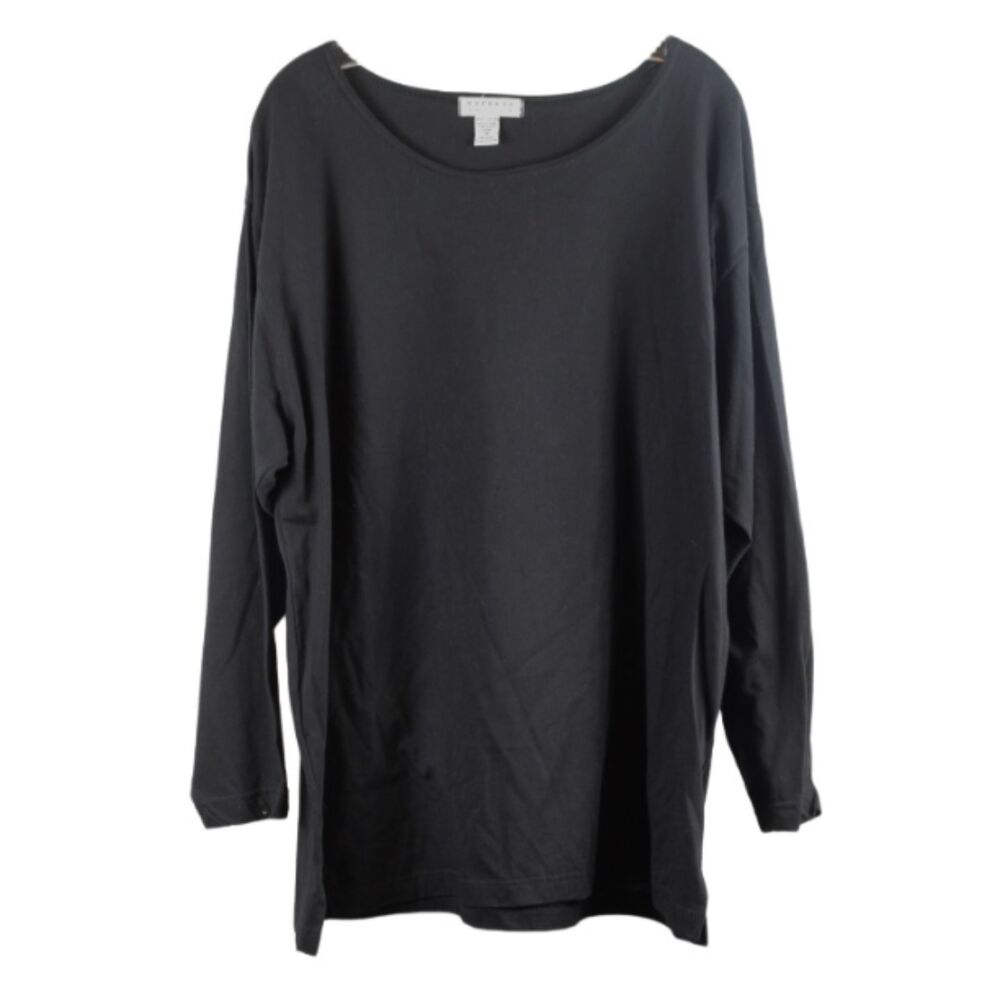 Express Tricot Black Women's Top Shirt Long Sleeve Pullover M 060